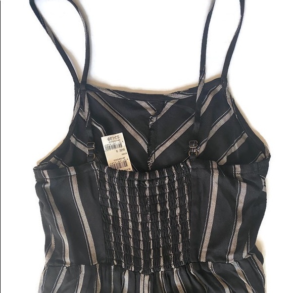 S Mimi Chica jumpsuit romper NWT black stripe - Picture 7 of 9